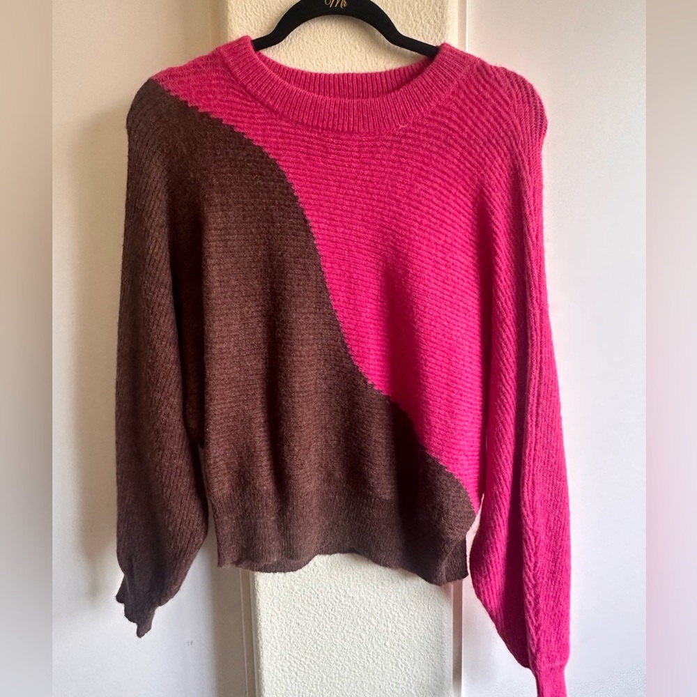 Pink & Brown Women's Sweater